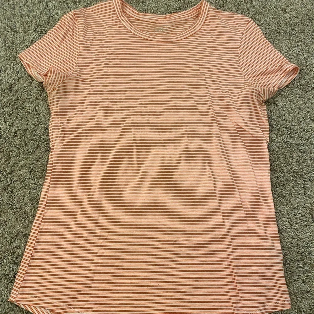 Striped cotton tee